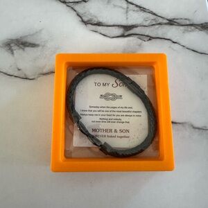 Black Braided Bracelet for Men